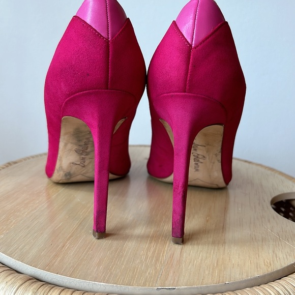 Sam Edelman Hot Pink Pointed Toe Stilettos Heels Size 8 - Picture 4 of 8